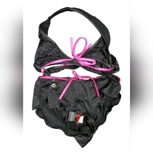 3/$35 Black and Pink Coquette Lingerie